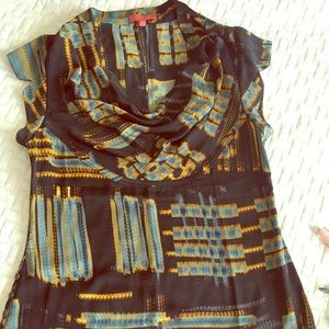Silk Anthropologie blouse size xs